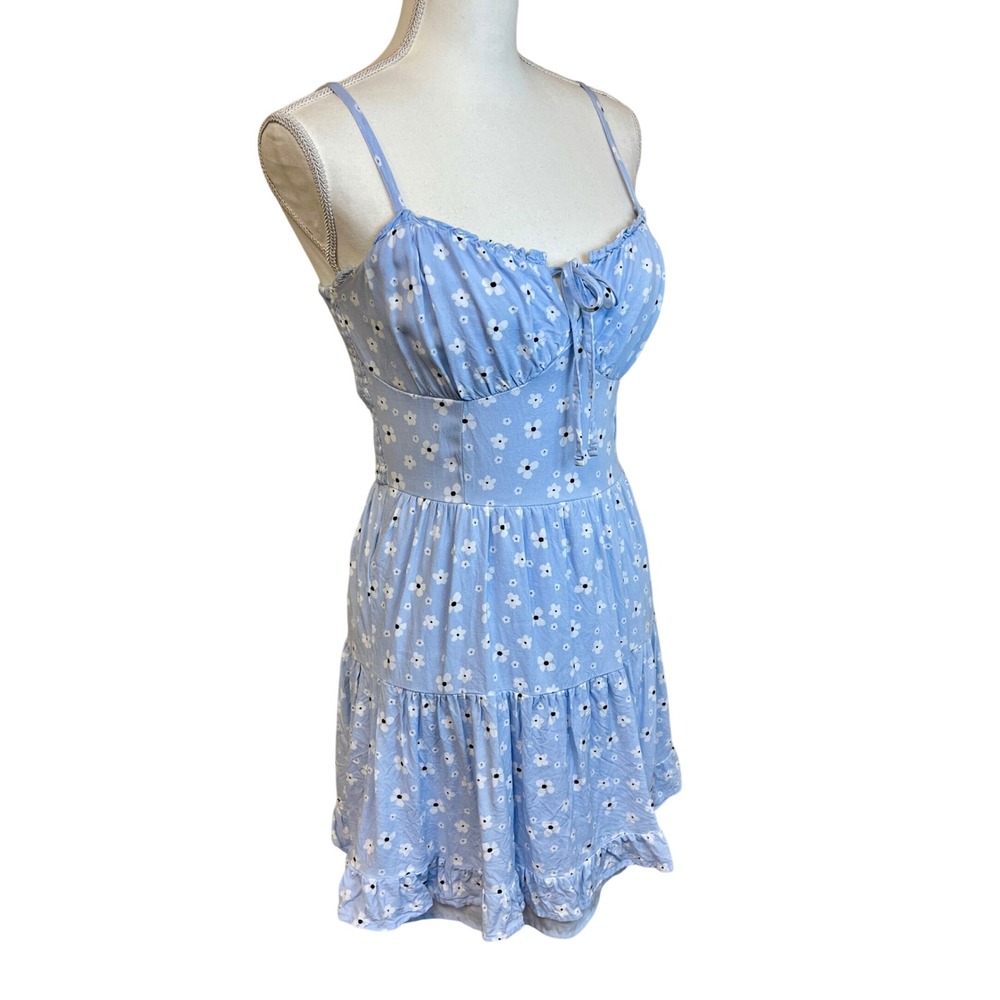 Hollister Light Blue Floral Mini Dress - Picture 9 of 14